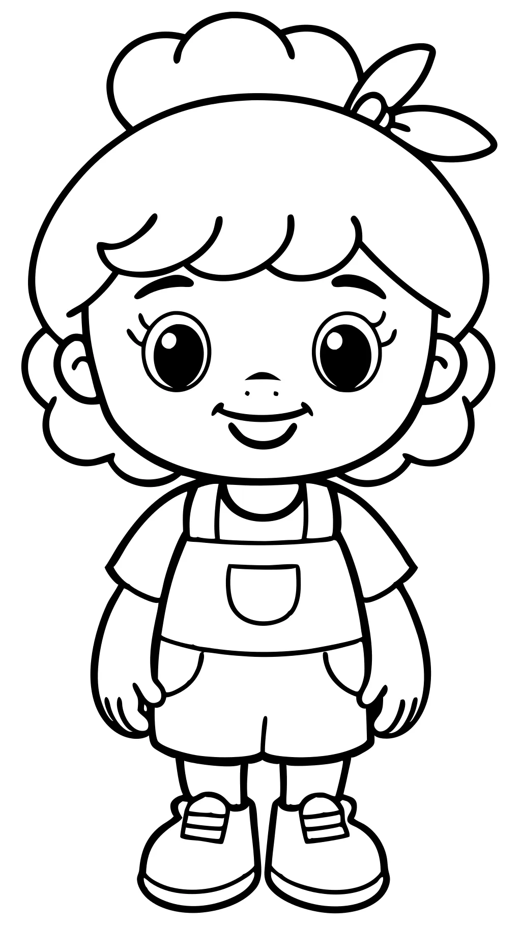 easy coloring pages for kids